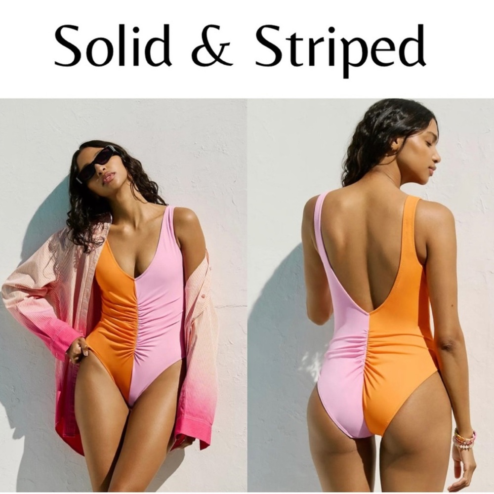 Solid & Striped Lucia Ruched One-Piece Swimsuit XS
